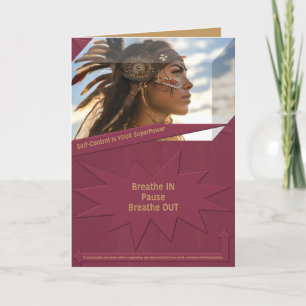 Self-Control Is YOUR SuperPower Thank You Card