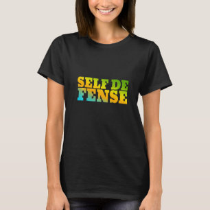 Self Defence Designed With Nature Colours T-Shirt