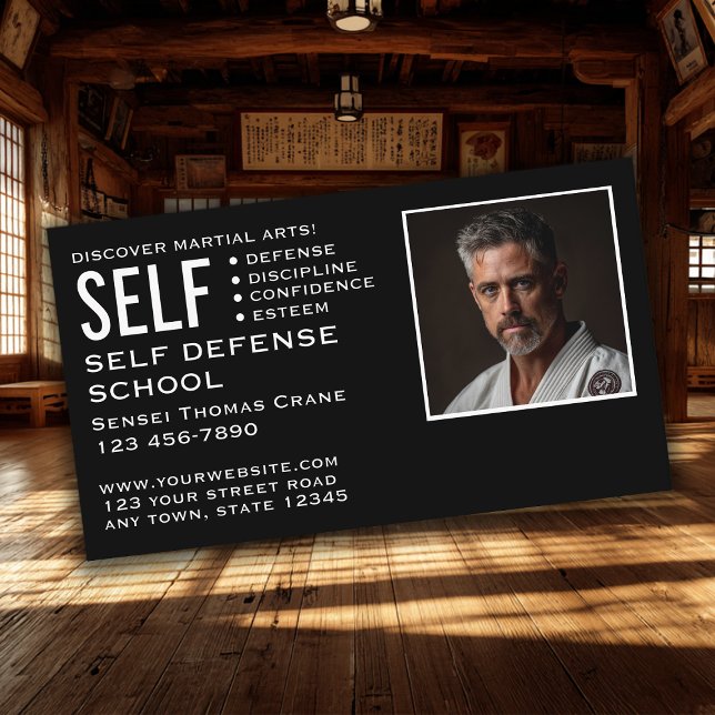 Self Defence School Business Card (Creator Uploaded)