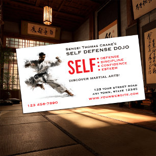 Self Defense School Business Card