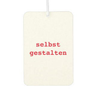 self-design car air freshener