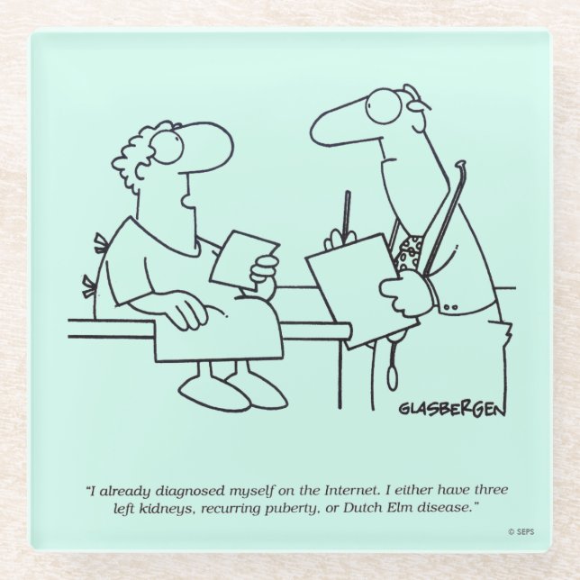 Self-Diagnosis Glass Coaster (Front)