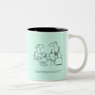 Self-Diagnosis Two-Tone Coffee Mug