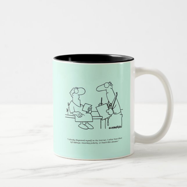 Self-Diagnosis Two-Tone Coffee Mug (Right)