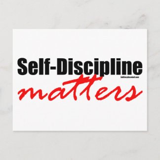 Self-Discipline Matters Postcard