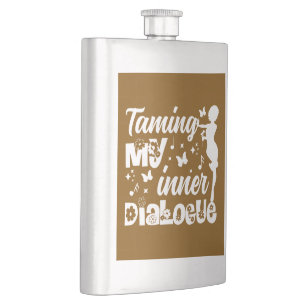 Self-Discovery Journey   Taming My Inner Dialogue Hip Flask