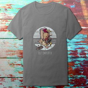 Self-employed One Man Bandicoot Busking Cartoon T-Shirt