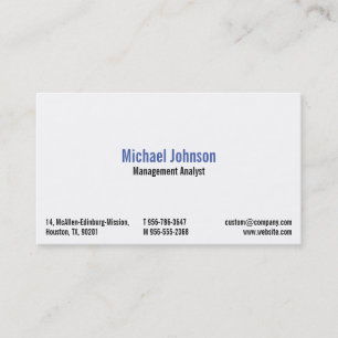 Self-employed Professionals Website Business Card