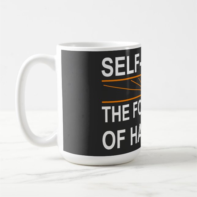 Self-Esteem and Happiness Coffee Mug (Left)