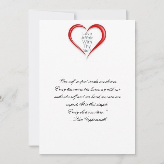 Self Esteem Card (Front)