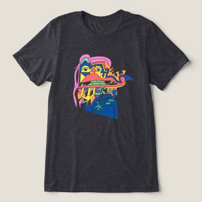 Self Esteem Under Construction Tri-Blend Shirt (Design Front)