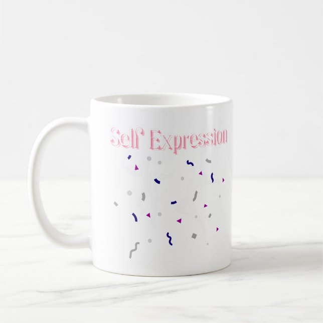 Self Expression Women's Jersey V-Neck Coffee Mug (Left)