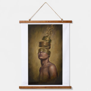 Self-Facing Hanging Tapestry