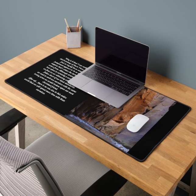 Self Forgiveness Inspirational Desk Mat (Office 2)