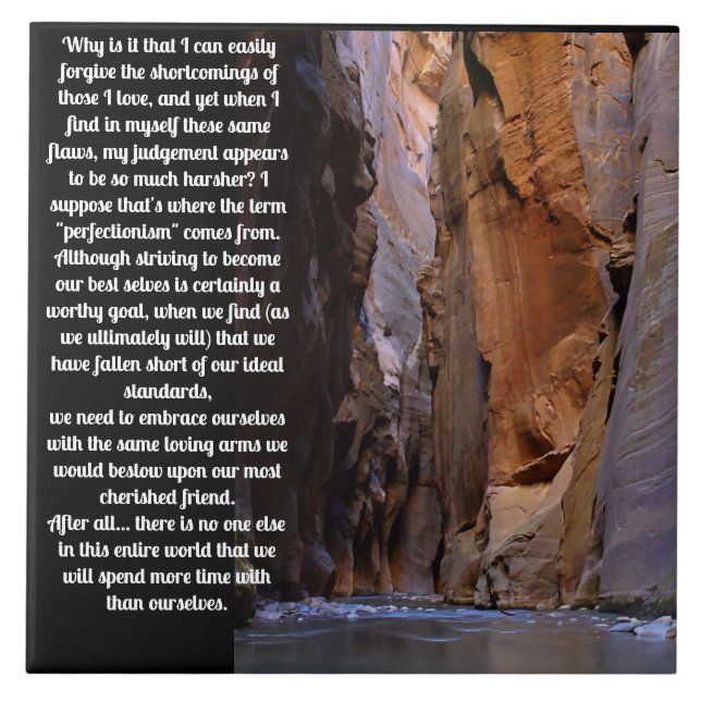 Self Forgiveness Inspirational Tile (Front)