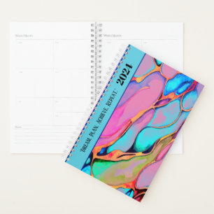SELF-GOAL MOTIVATIONAL QUOTE WATERCOLOR INK DESIGN PLANNER