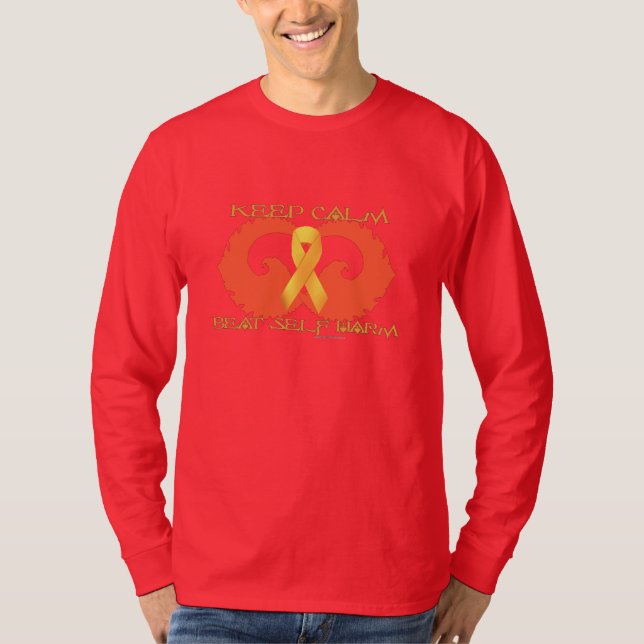 Self Harm Calm Men's Long Sleeve Shirt (Front)