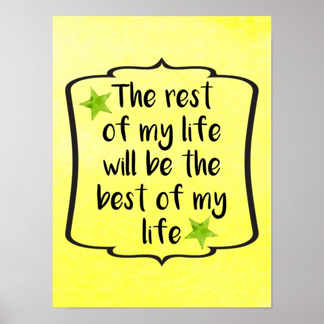 Self Improvement Boost Confidence Quote Poster (Front)