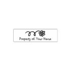 Self inking flower stamp for kids school books