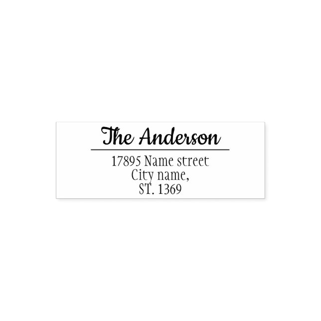 Self Inking Return Address Stamp (Design)