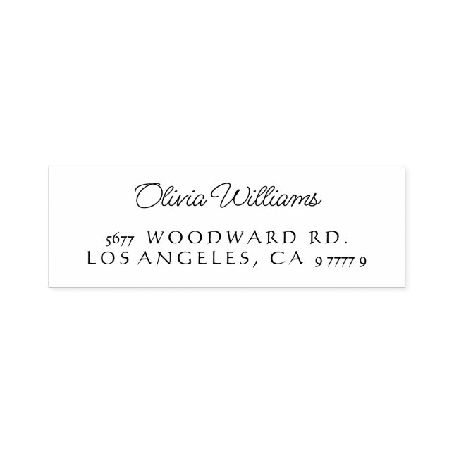 Self inking return address stamp "classic" (Design)