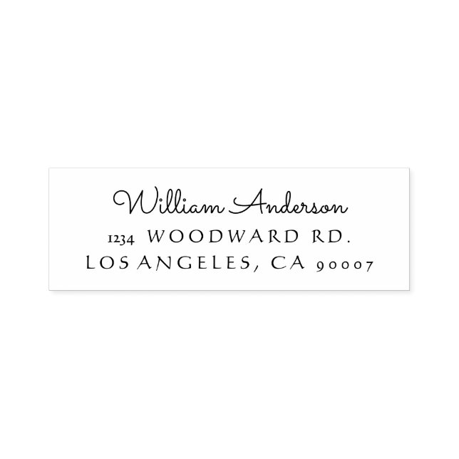 Self inking return address stamp "classic" (Design)