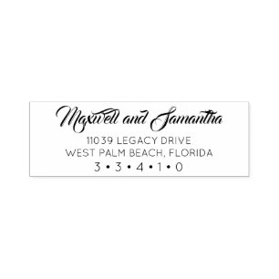 Self Inking Return Address Stamp, Elegant Chic Self-inking Stamp
