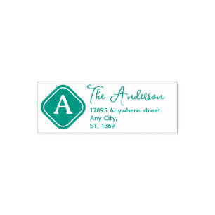 Self Inking Return Address Stamp with monogram