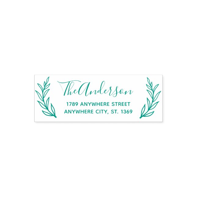 Self Inking Return Address Stamp with wreath (Design)