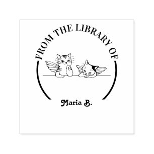 Self Inking Rubber Stamp Custom Library Stamp