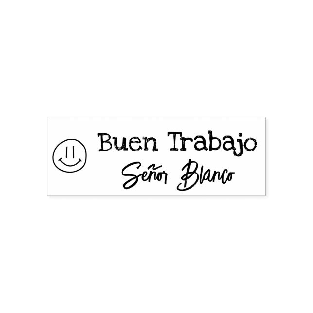 Self-inking Spanish teacher stamp (Design)