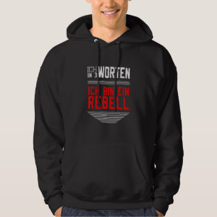 Self Ironie Ich Bin Ein Rebel Vintage Hoodie