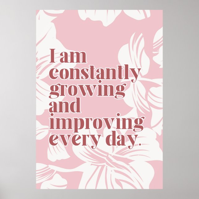 Self Love Affirmation Poster (Front)