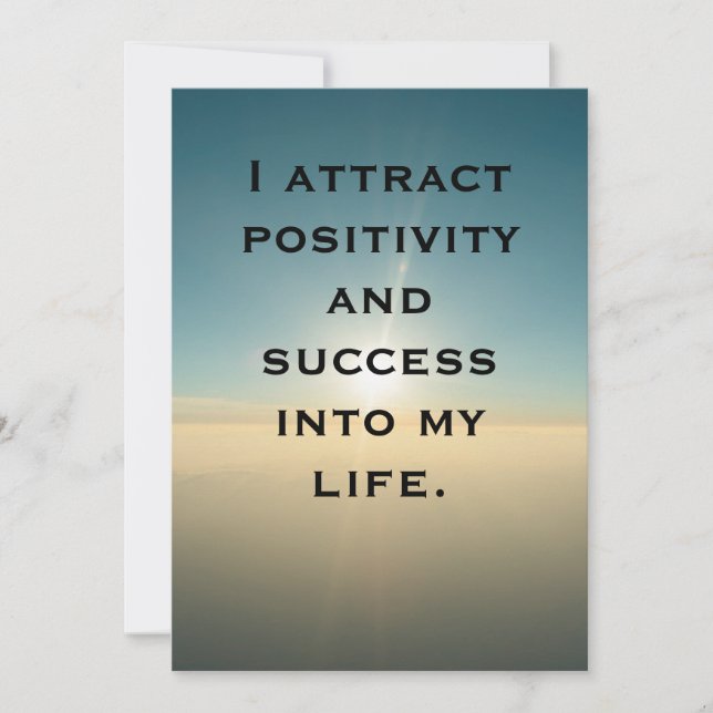 Self Love Affirmation Quote Card (Front)