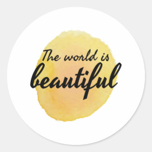 self love affirmation words for self care classic round sticker