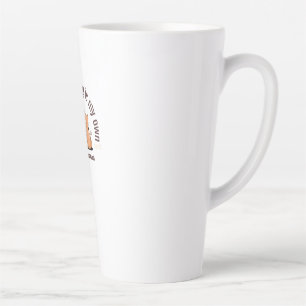 Self Love Cat Hugging Mirror Cute Cartoon Latte Mug