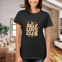 Self Love Club beige quote humour black