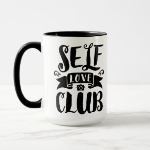 Self Love Club Custom Background Colour Mug