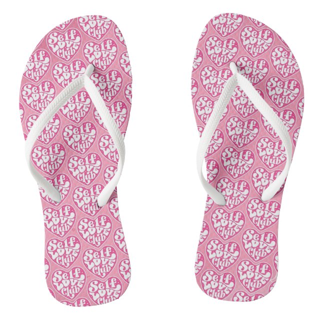 Self Love Club Flip Flops (Footbed)