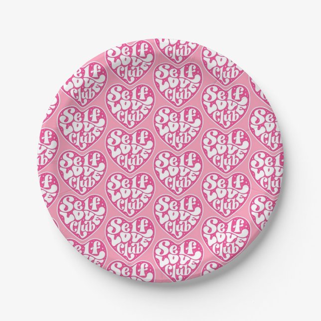 Self Love Club Paper Plate (Front)