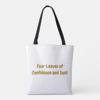 Self Love Four Leaf Clover Tote Bag -Inspirational