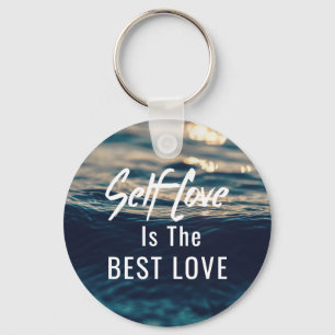 Self Love Is The Best Love Button Keychain