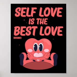 Self Love Is The Best Love Sticker Poster