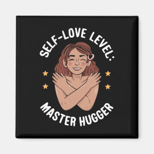 Self-love Level Master Hugger Sticker Magnet