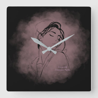 Self-Love Line Art Clock – "Love Yourself" Design
