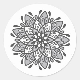 Self-love Mandala Classic Round Sticker
