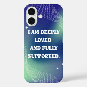 Self Love, Motivational, Inspirational Quote iPhone 16 Case