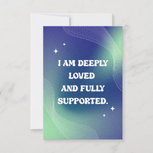 Self Love, Motivational, Inspirational Quote Thank You Card