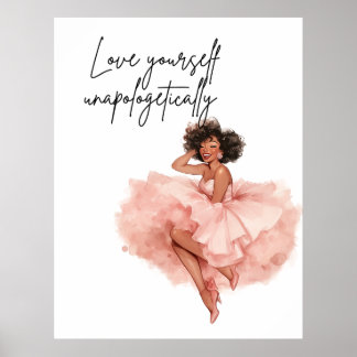 Self Love Motivational Quote Affirmation  Poster