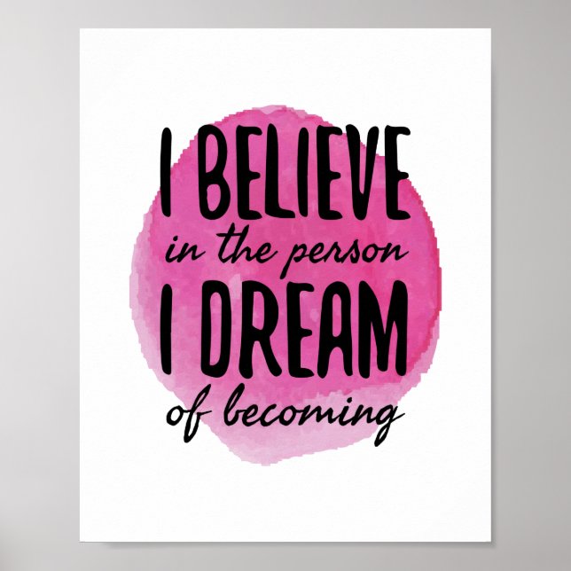 self love motivational words for self care poster (Front)